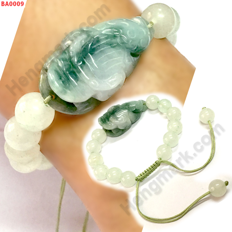 BA0009 สร้อยข้อมือหยก คางคกสวรรค์ ราคา 499 บาท http://hengmark.com/view_product/BA0009.htm