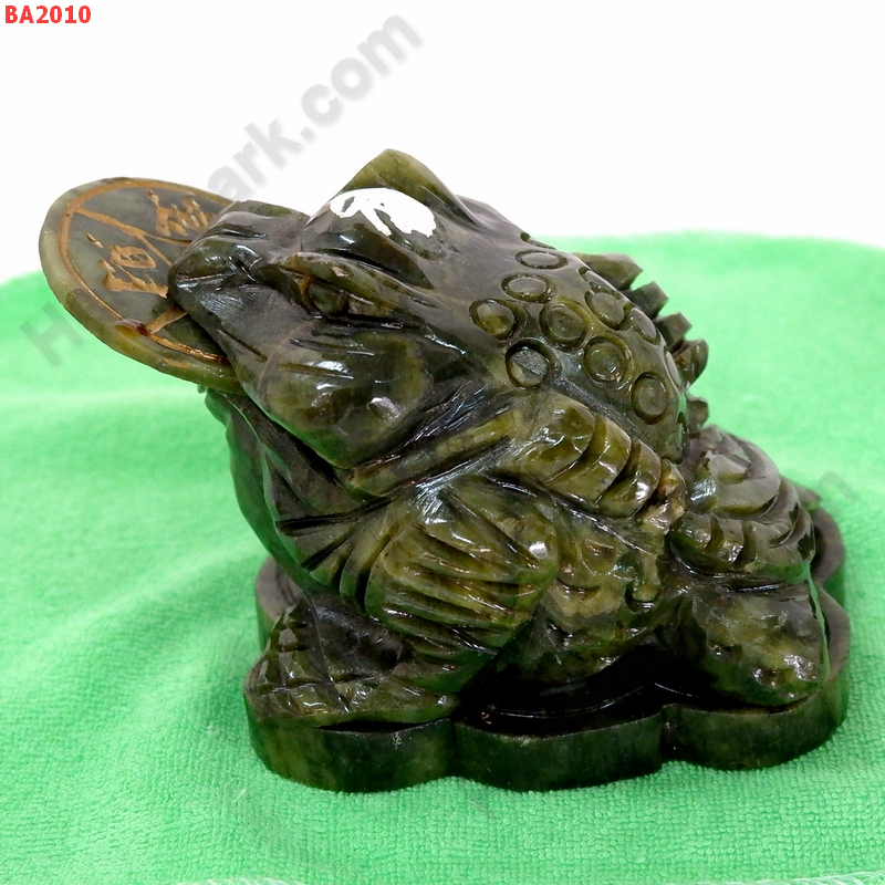 BA2010 กบสามขา/คางคกสวรรค์หินสีเขียว ราคา 699 บาท http://hengmark.com/view_product/BA2010.htm