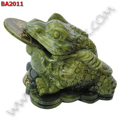 BA2011 กบสามขา/คางคกสวรรค์หินสีเขียว  ราคา 2900 บาท http://hengmark.com/view_product/BA2011.htm