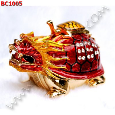 BC1005 เต่ามังกรทองเหลืองลงยาประดับคริสตัล ราคา 2000 บาท http://hengmark.com/view_product/BC1005.htm