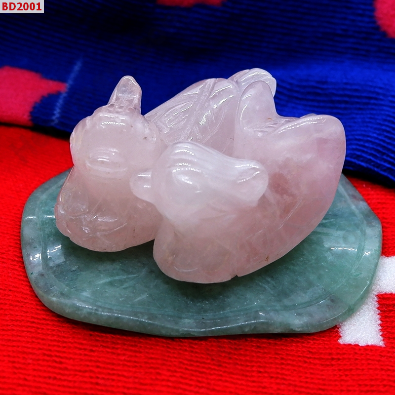 BD2001 เป็ดแมนดาริน หินโรสควอทตซ์ ขนาดเล็ก ราคา 999 บาท http://hengmark.com/view_product/BD2001.htm