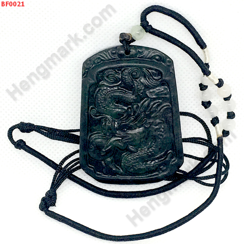 BF0021 สร้อยคอจี้มังกรหยกดำ ราคา 299 บาท http://hengmark.com/view_product/BF0021.htm