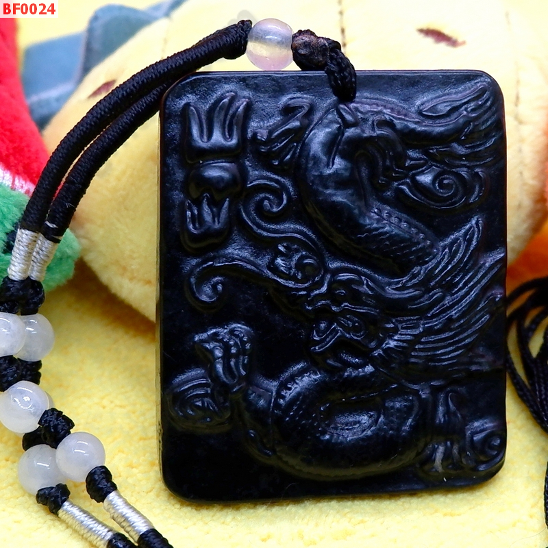 BF0024 สร้อยคอจี้หงส์-มังกร หยกดำ ราคา 299 บาท http://hengmark.com/view_product/BF0024.htm