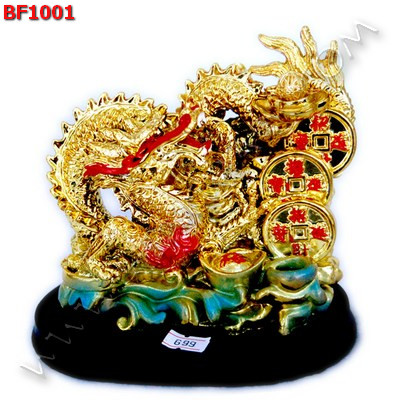BF1001 มังกร 3 เหรียญ เรซิ่นเคลือบทอง  ราคา 699 บาท http://hengmark.com/view_product/BF1001.htm