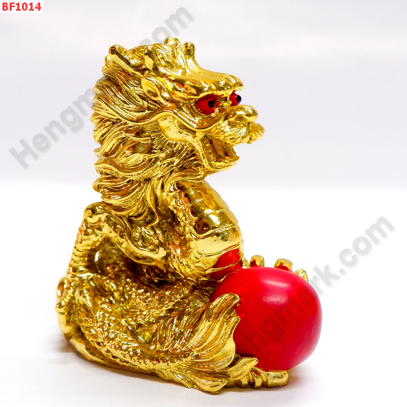 BF1014 มังกรทองลูกแก้ว เนื้อเรซิ่น ราคา 229 บาท http://hengmark.com/view_product/BF1014.htm