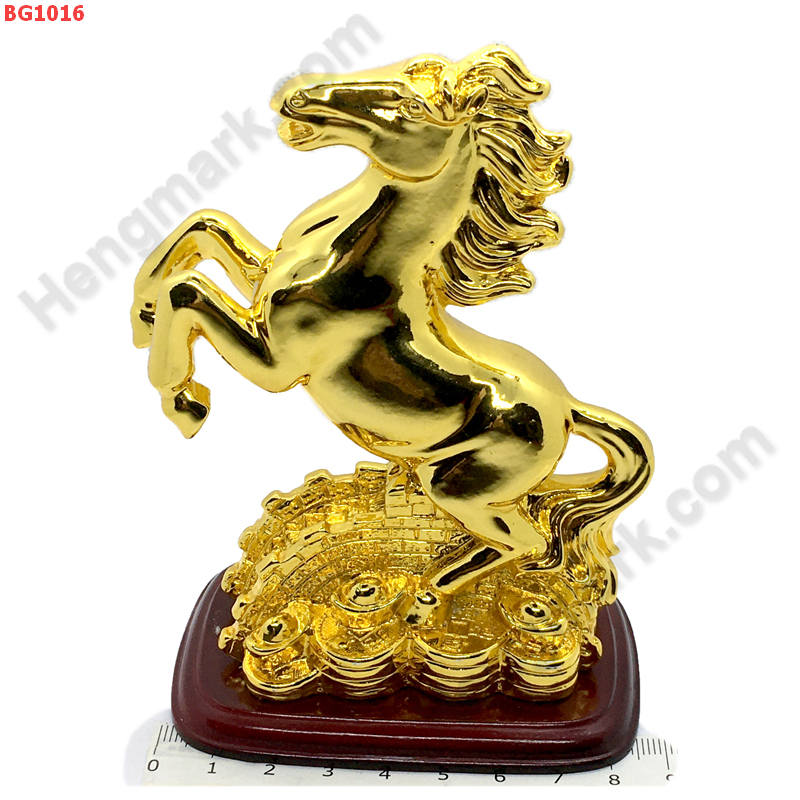 BG1016 ม้ายกขาเรซิ่นชุบทอง ราคา 399 บาท http://hengmark.com/view_product/BG1016.htm