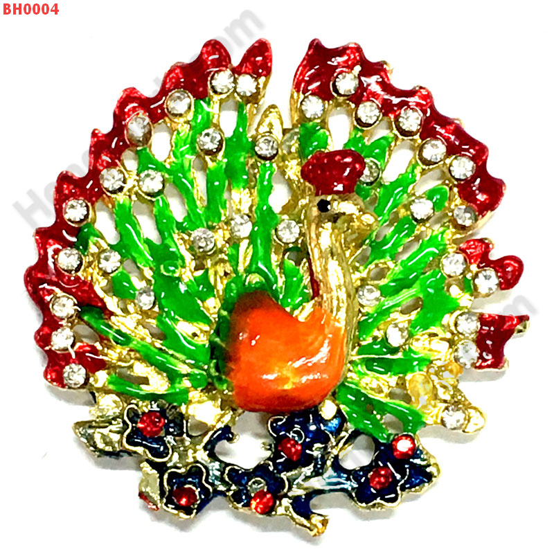 BH0004 นกยูงฝังคริสตัล แม่เหล็กติดตู้เย็น ราคา 199 บาท http://hengmark.com/view_product/BH0004.htm