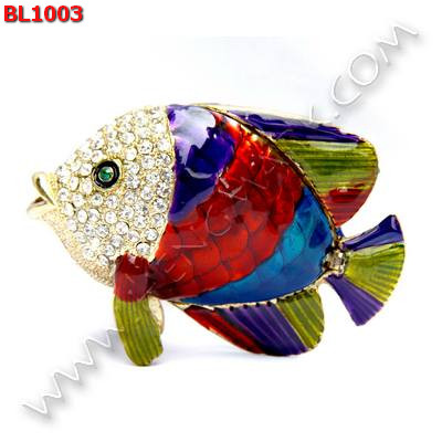 BL1003 ปลาลงยาประดับคริสตัล ราคา 700 บาท http://hengmark.com/view_product/BL1003.htm