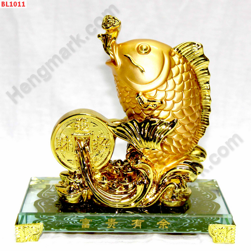 BL1011 ปลาทองตั้ง หางลอดเหรียญ ราคา 1099 บาท http://hengmark.com/view_product/BL1011.htm