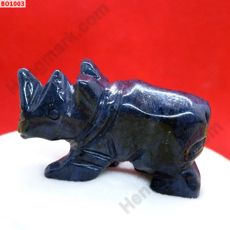 BO1003 แรดสีน้ำเงิน ขนาดเล็ก ราคา 399 บาท http://hengmark.com/view_product/BO1003.htm