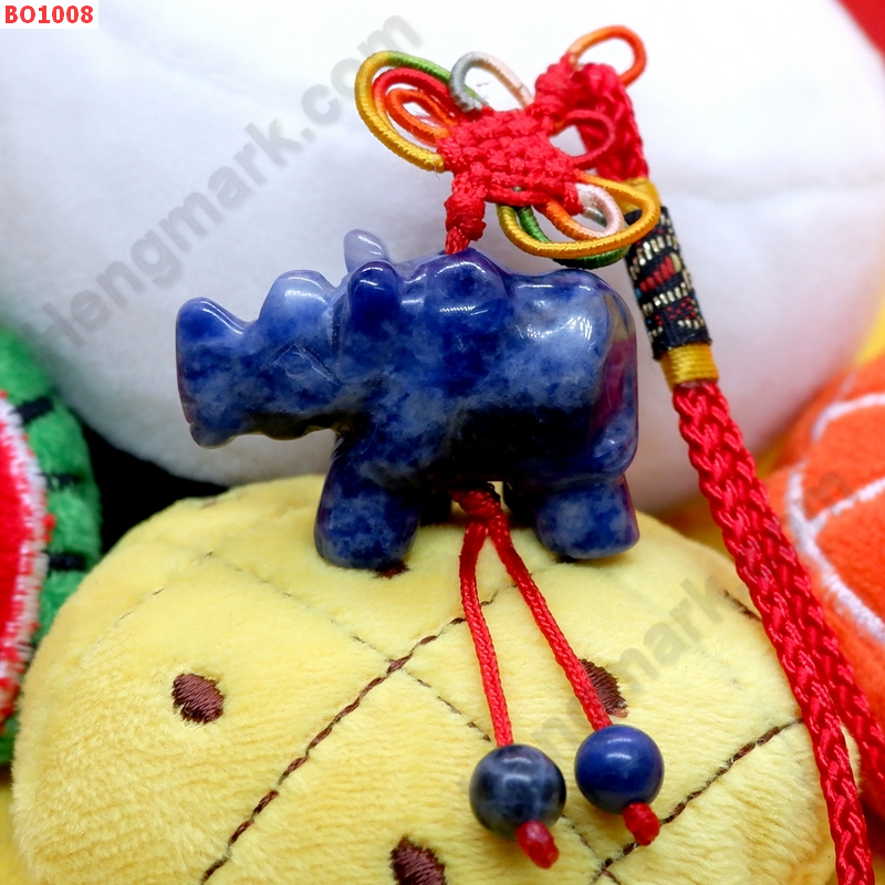 BO1008 แรดสีน้ำเงิน ร้อยที่แขวน ราคา 399 บาท http://hengmark.com/view_product/BO1008.htm