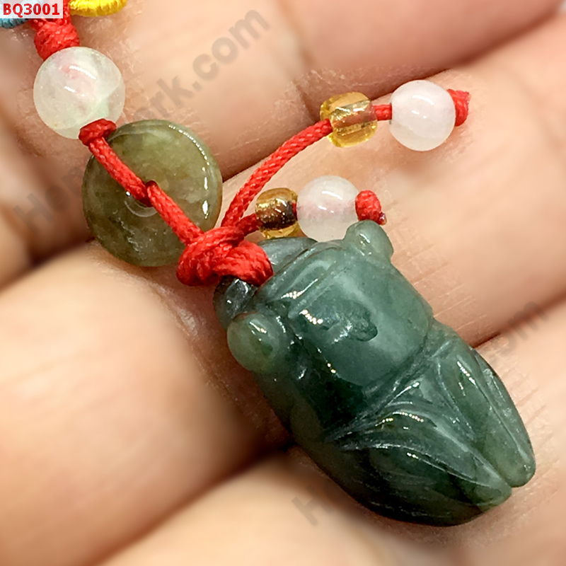 BQ3001 จั๊กจั่นหยก แขวนมือถือ ราคา 129 บาท http://hengmark.com/view_product/BQ3001.htm