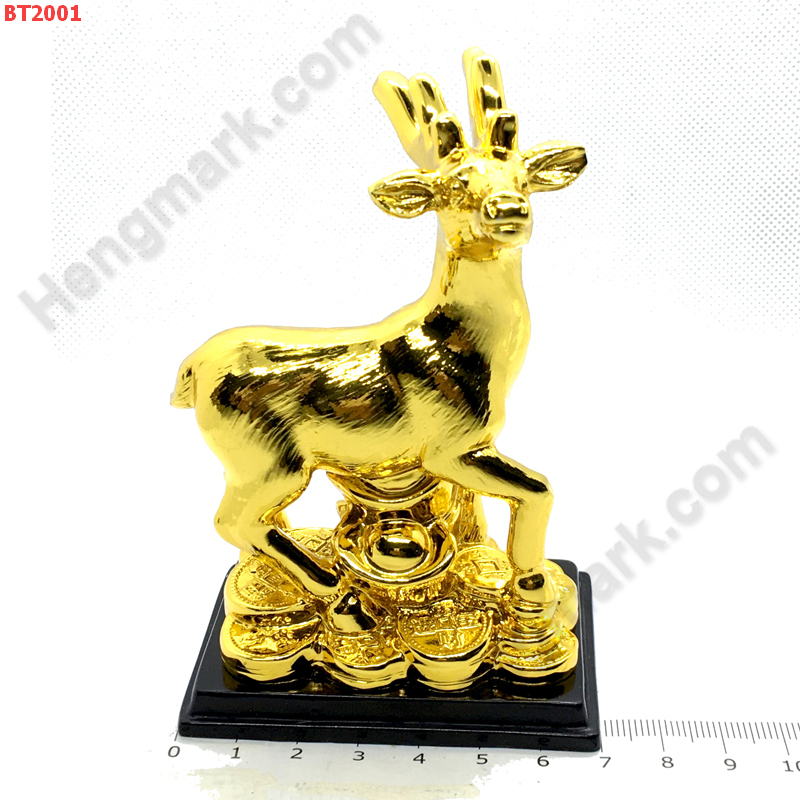 BT2001 กวางยืนบนก้อนทอง เรซิ่นชุบทอง ราคา 249 บาท http://hengmark.com/view_product/BT2001.htm