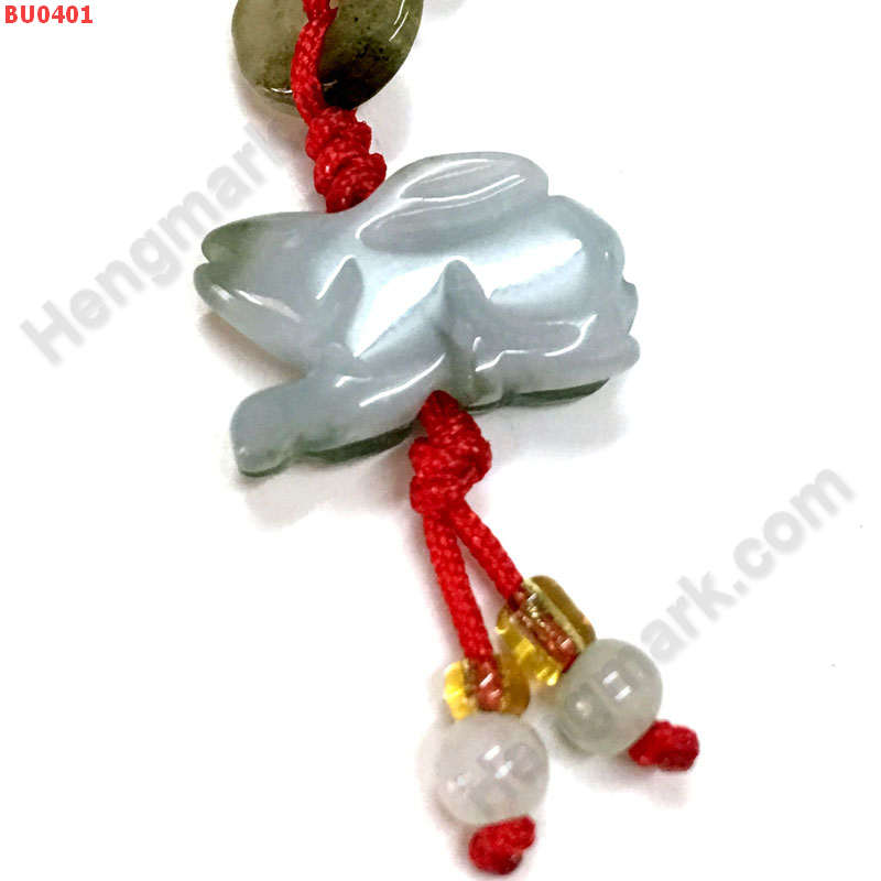 BU0401 ปีเถาะ-กระต่ายหยก แขวนมือถือ  ราคา 99 บาท http://hengmark.com/view_product/BU0401.htm