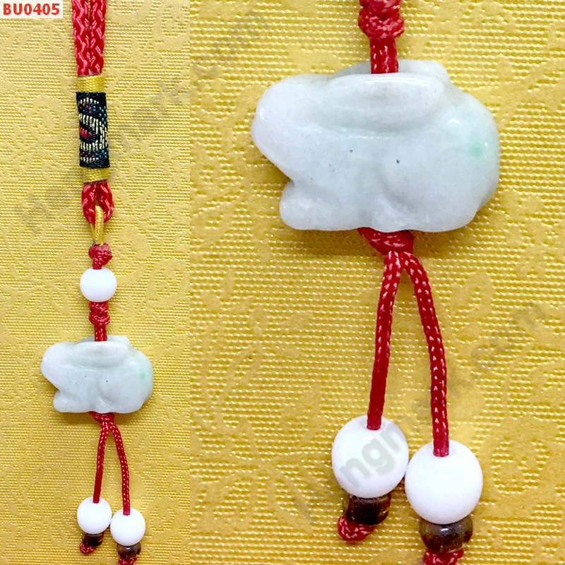 BU0405  กระต่ายหยกขาว แขวนกระเป๋า ราคา 199 บาท http://hengmark.com/view_product/BU0405.htm