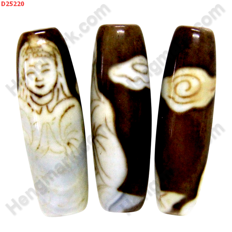 D25220 หิน DZI ลายกวนอิม ราคา 250 บาท http://hengmark.com/view_product/D25220.htm