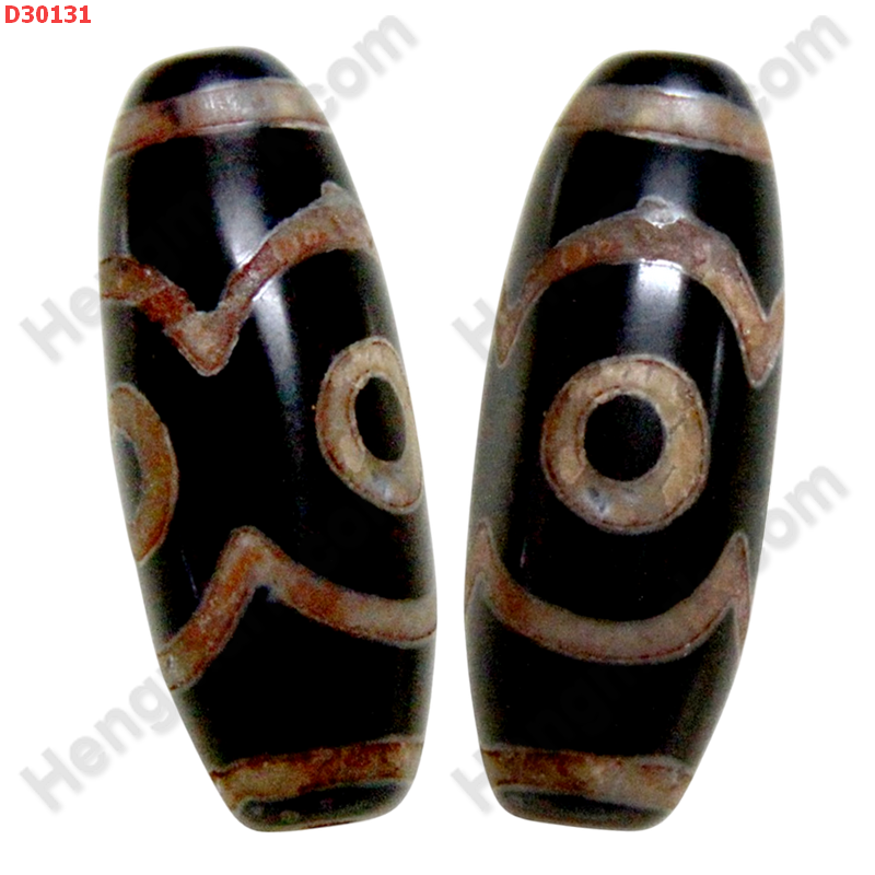 D30131 หินDZI ลาย 3 ตา เขี้ยวเสือ ราคา 300 บาท http://hengmark.com/view_product/D30131.htm