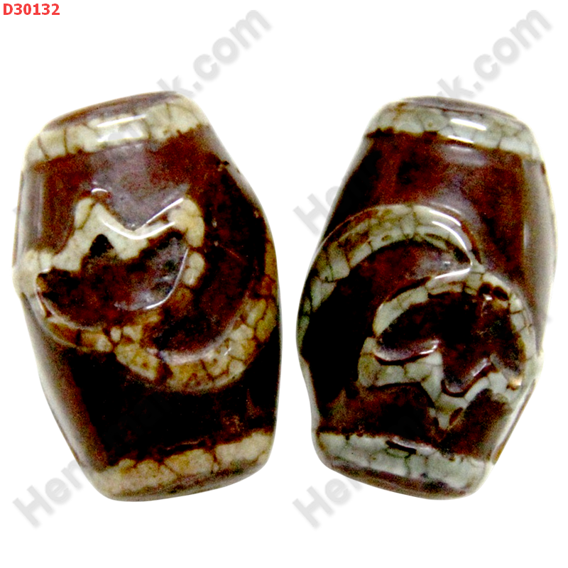 D30132 หินDZI ลายดอกบัว ราคา 300 บาท http://hengmark.com/view_product/D30132.htm
