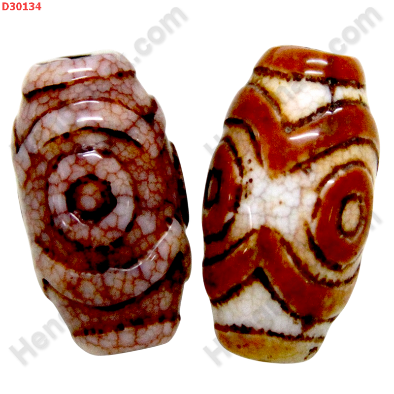 D30134 หินDZI ลาย 3 ตา ราคา 300 บาท http://hengmark.com/view_product/D30134.htm