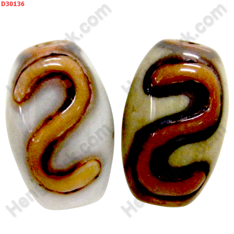 D30136 หินDZI ลายตะขอ ราคา 300 บาท http://hengmark.com/view_product/D30136.htm