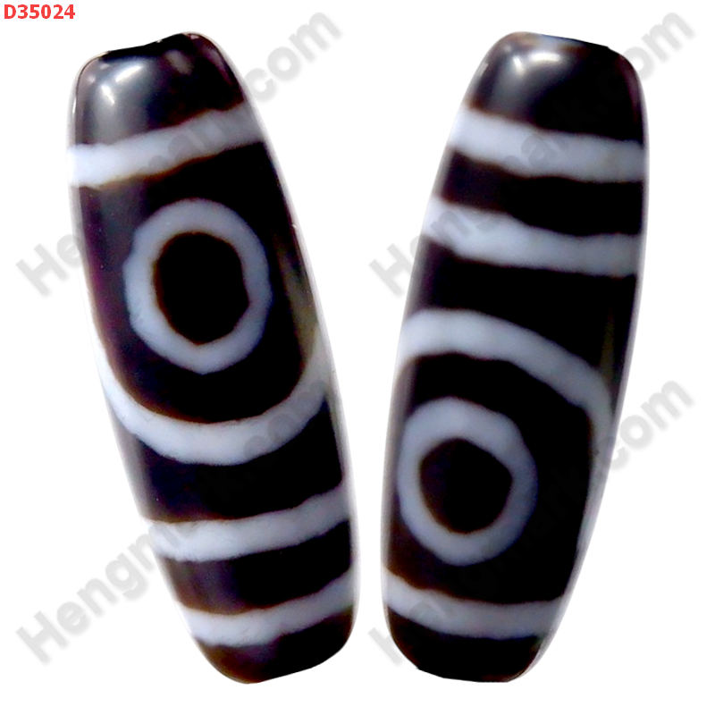 D35024 หินDZI ลาย 2 ตา ลายลึก ราคา 300 บาท http://hengmark.com/view_product/D35024.htm
