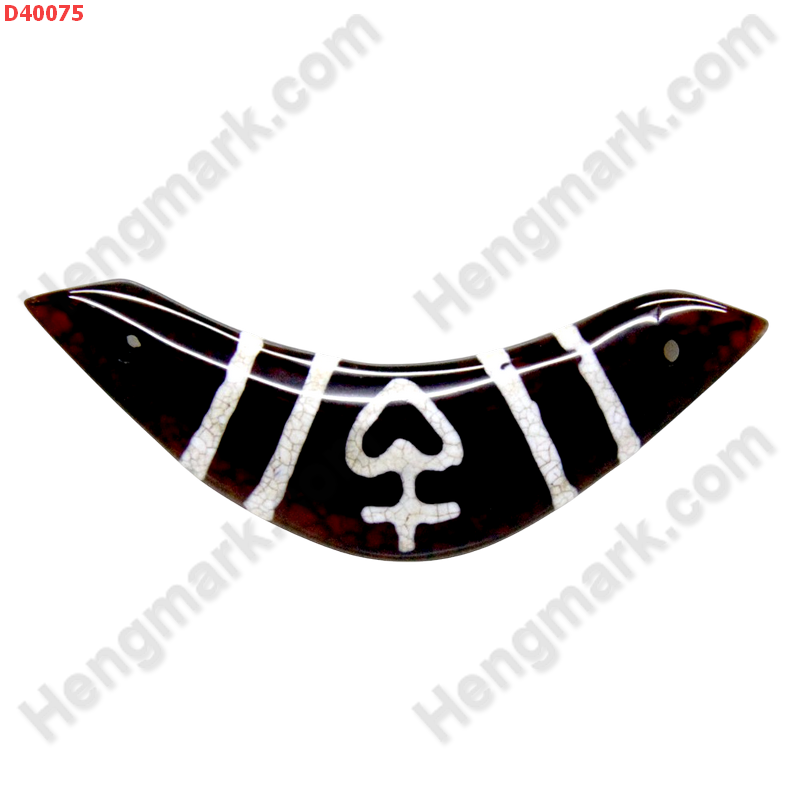 D40075 หิน DZI รูปบูมเมอแรง ลายแก้ววิเศษ ราคา 400 บาท http://hengmark.com/view_product/D40075.htm