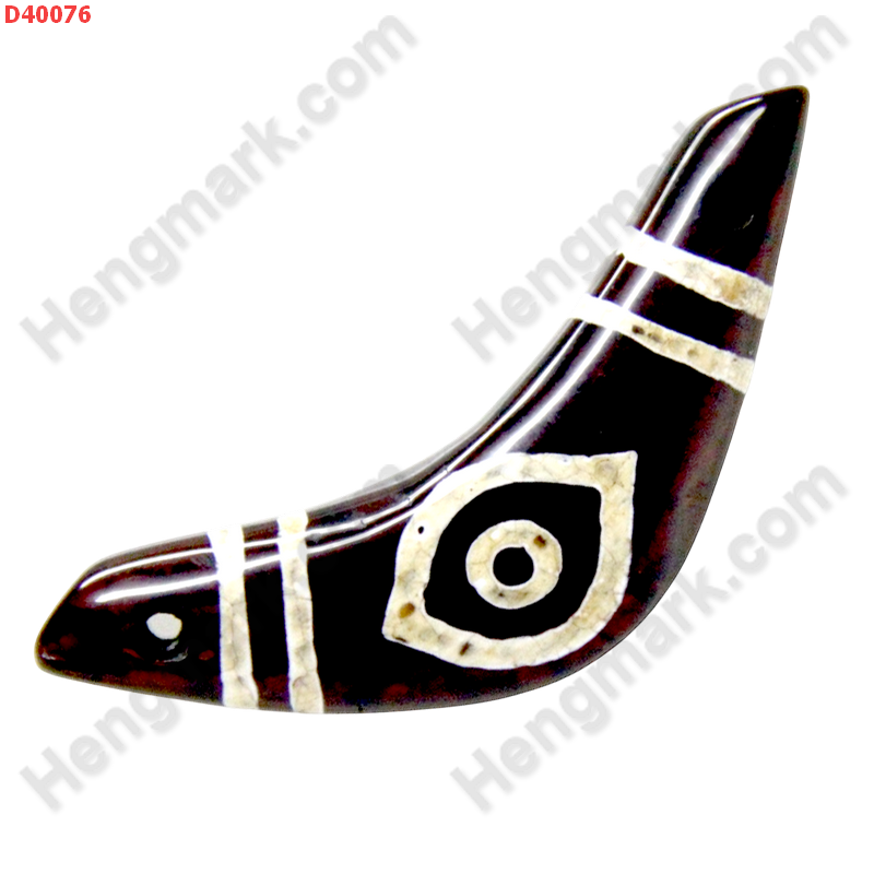 D40076 หิน DZI รูปบูมเมอแรง ลายตามังกร ราคา 400 บาท http://hengmark.com/view_product/D40076.htm