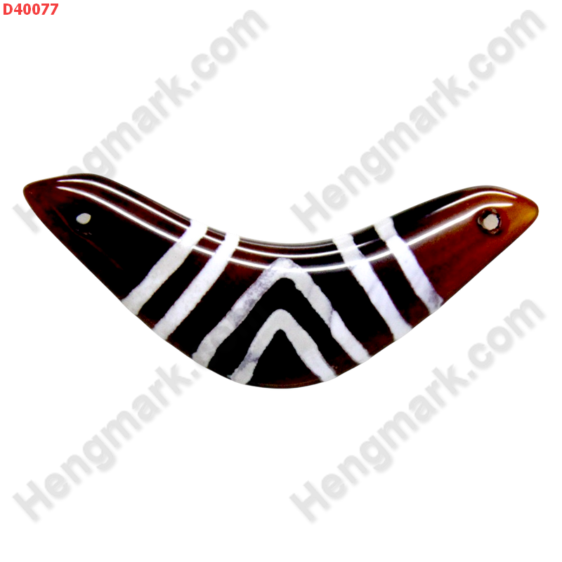 D40077 หิน DZI รูปบูมเมอแรง ลายภูเขา ราคา 400 บาท http://hengmark.com/view_product/D40077.htm