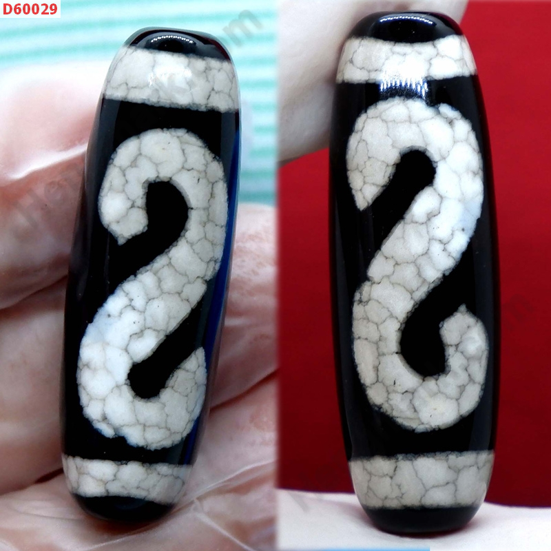 D60029 หิน DZI ลายตะขอ ราคา 600 บาท http://hengmark.com/view_product/D60029.htm