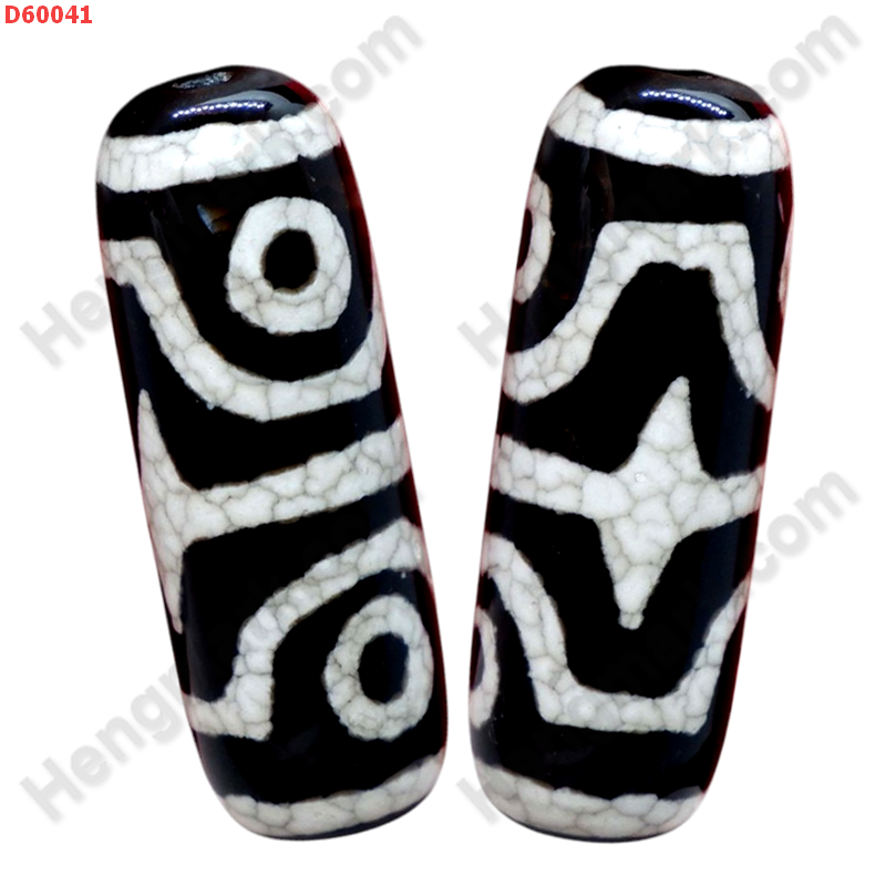 D60041 หินDZI ลาย 4 ตา เขี้ยวเสือ ราคา 600 บาท http://hengmark.com/view_product/D60041.htm