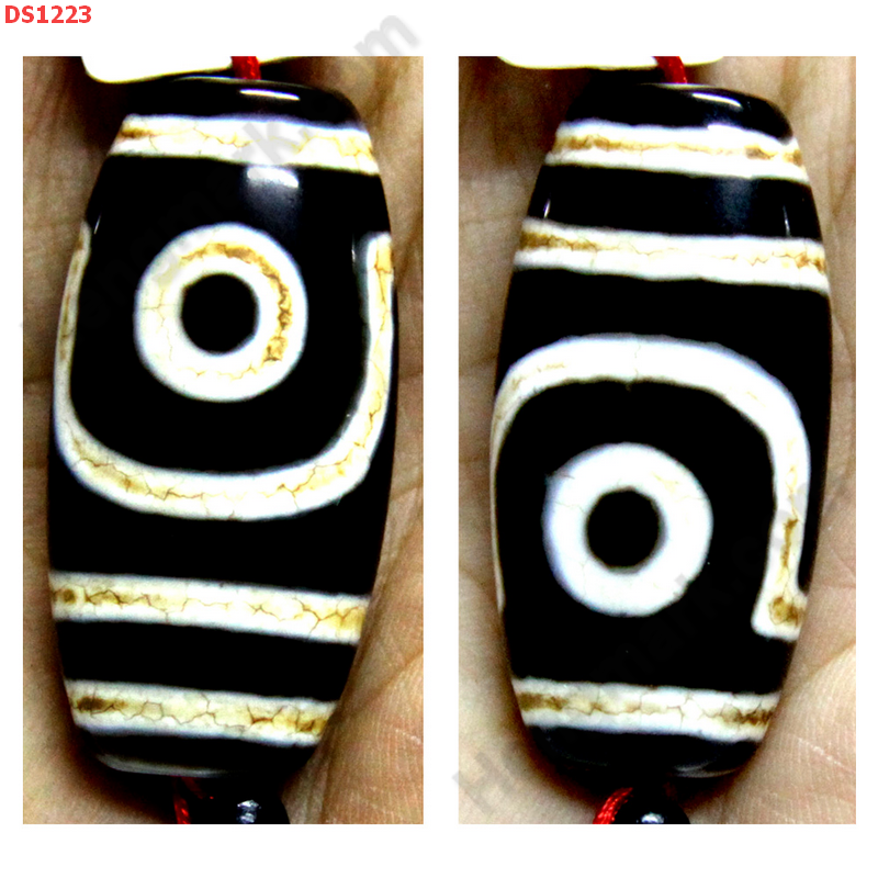 DS1223 หิน DZI ลาย 2 ตา ราคา 1200 บาท http://hengmark.com/view_product/DS1223.htm