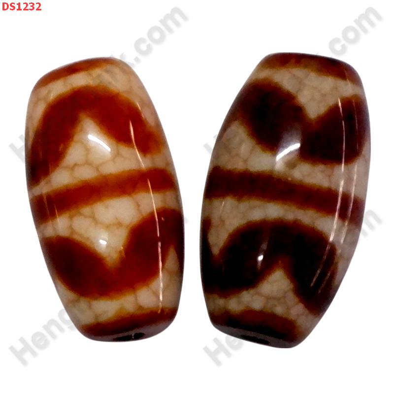 DS1232 หินDZI ลายเขี้ยวเสือคู่ ราคา 1200 บาท http://hengmark.com/view_product/DS1232.htm