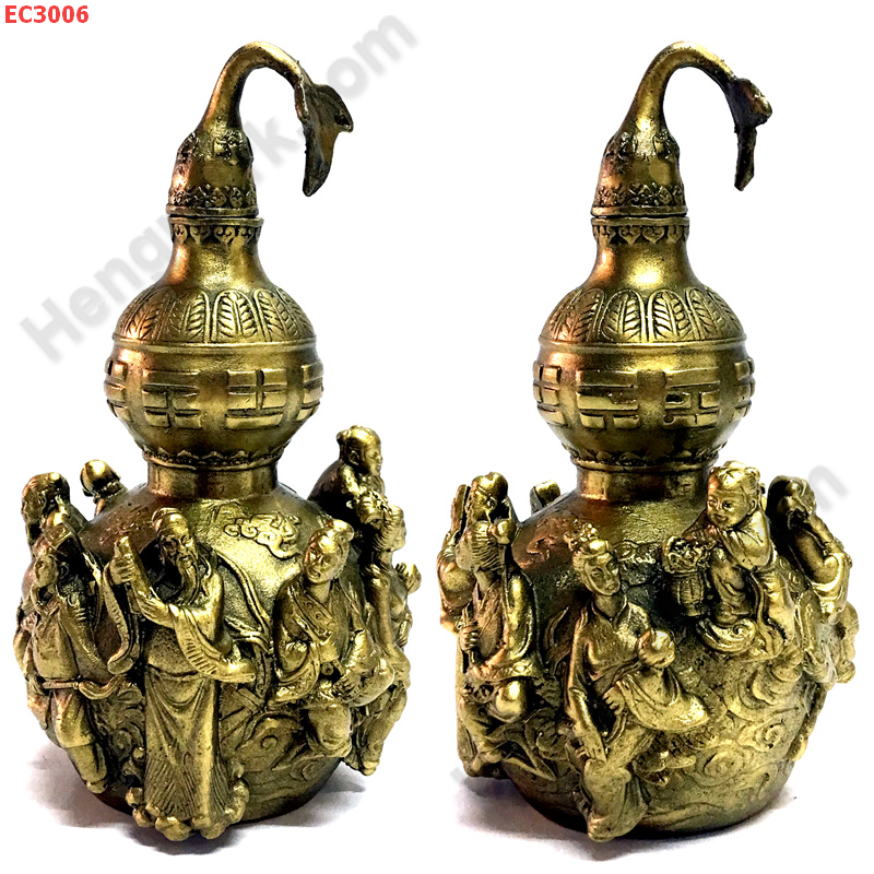 EC3006 น้ำเต้า 8 เซียน ทองเหลือง ราคา 3900 บาท http://hengmark.com/view_product/EC3006.htm