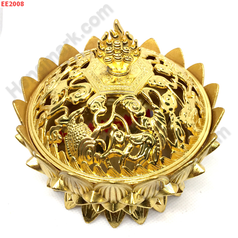 EE2008 กล่องทองเหลือง รูปดอกบัวใส่กำยาน ราคา 599 บาท http://hengmark.com/view_product/EE2008.htm
