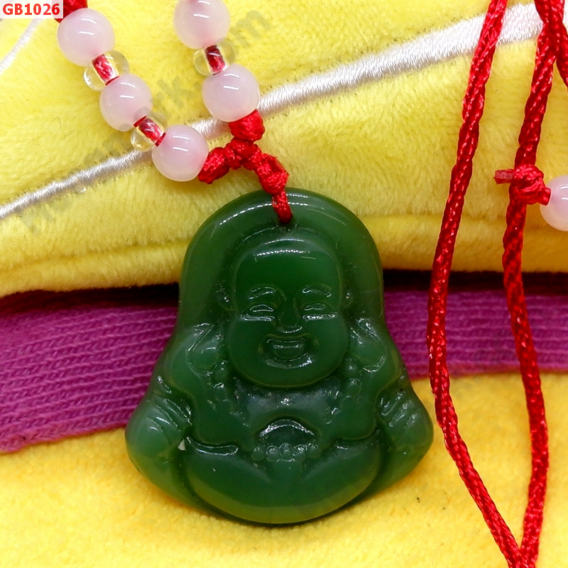 GB1026 พระสังกัจจายน์หินสีเขียวพร้อมสร้อยคอ ราคา 199 บาท http://hengmark.com/view_product/GB1026.htm
