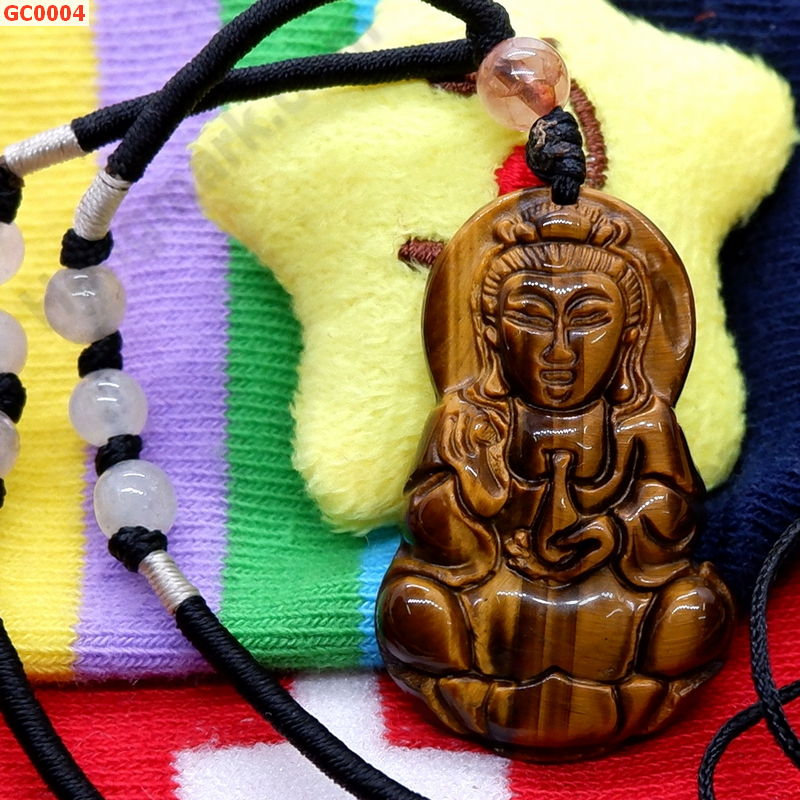 GC0004 สร้อยคอเจ้าแม่กวนอิมหินไทเกอร์อาย ราคา 299 บาท http://hengmark.com/view_product/GC0004.htm