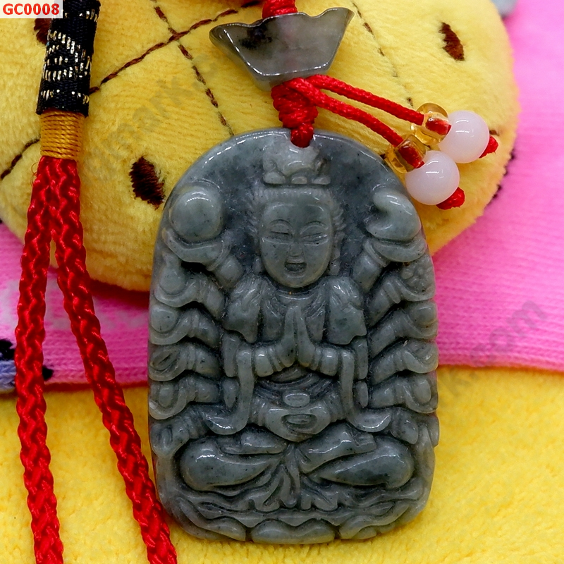 GC0008 เจ้าแม่กวนอิมพันมือหยก พร้อมที่แขวน ราคา 399 บาท http://hengmark.com/view_product/GC0008.htm