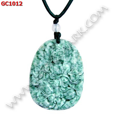 GC1012 สร้อยคอ เจ้าแม่กวนอิม หินสีขาวเขียว ราคา 199 บาท http://hengmark.com/view_product/GC1012.htm
