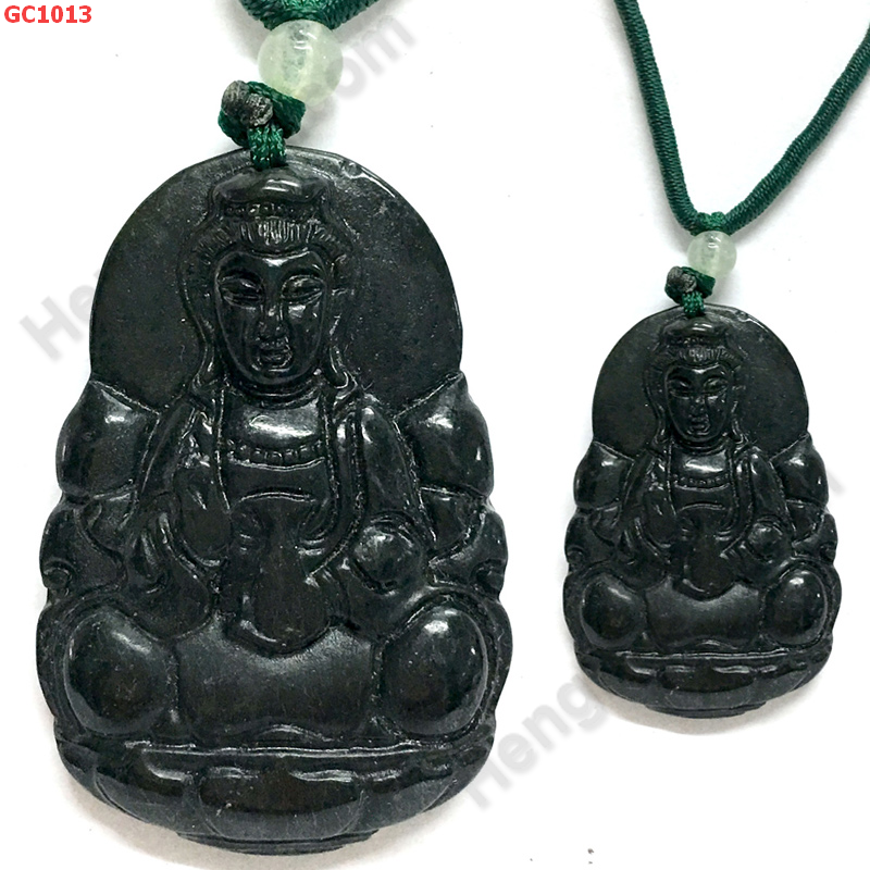 GC1013 สร้อยคอ เจ้าแม่กวนอิมถือคนโฑน้ำทิพย์  หินสีเขียว ราคา 199 บาท http://hengmark.com/view_product/GC1013.htm