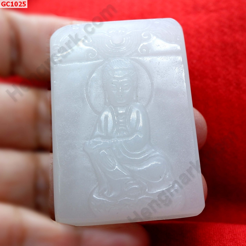 GC1025 จี้หยกขาวรูปเจ้าแม่กวนอิม ราคา 299 บาท http://hengmark.com/view_product/GC1025.htm