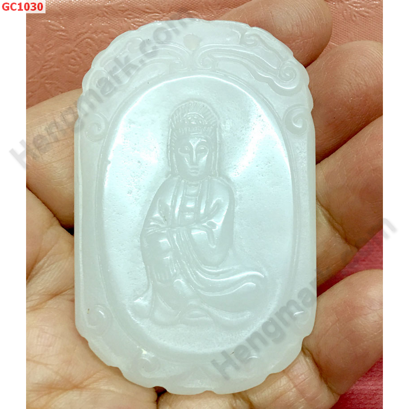 GC1030 จี้หยกขาวรูปเจ้าแม่กวนอิม ราคา 299 บาท http://hengmark.com/view_product/GC1030.htm