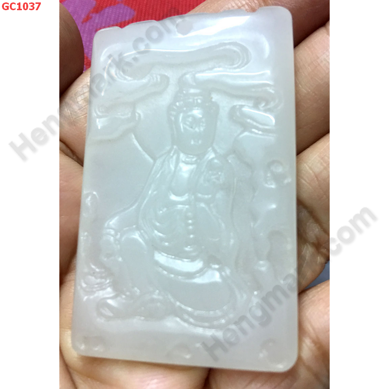 GC1037 จี้หยกขาวรูปเจ้าแม่กวนอิม ราคา 299 บาท http://hengmark.com/view_product/GC1037.htm