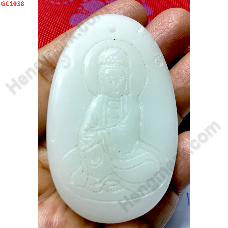 GC1038 จี้หยกขาวรูปเจ้าแม่กวนอิม ราคา 299 บาท http://hengmark.com/view_product/GC1038.htm