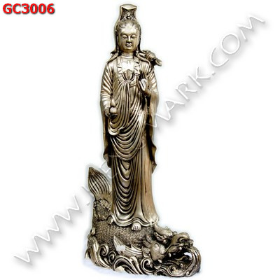 GC3006 เจ้าแม่กวนอิมทองเหลืองขัดเงิน ราคา 9900 บาท http://hengmark.com/view_product/GC3006.htm