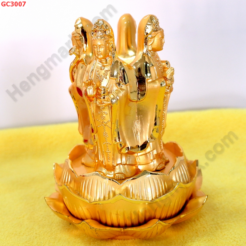 GC3007 เจ้าแม่กวนอิมยืน 4 ด้าน โลหะชุบทอง  ราคา 1299 บาท http://hengmark.com/view_product/GC3007.htm