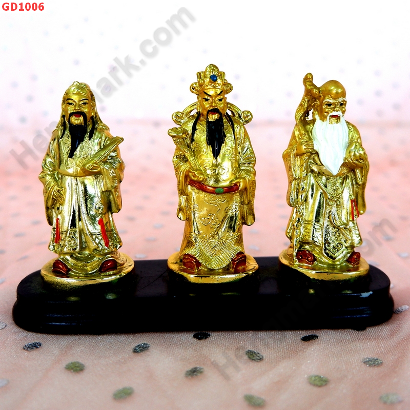 GD1006 ฮกลกซิ่ว เนื้อเรซิ่นเคลือบทอง ราคา 499 บาท http://hengmark.com/view_product/GD1006.htm