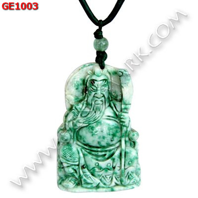 GE1003 สร้อยคอเทพกวนอู หินสีขาวเขียว ราคา 199 บาท http://hengmark.com/view_product/GE1003.htm