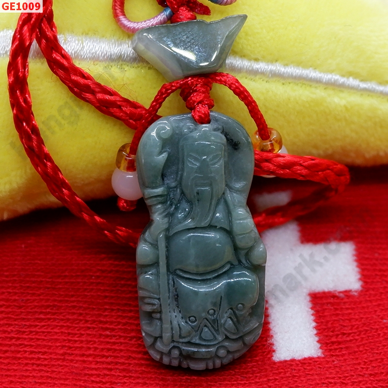 GE1009  เทพกวนอูหยกเขียว พร้อมที่แขวน ราคา 199 บาท http://hengmark.com/view_product/GE1009.htm