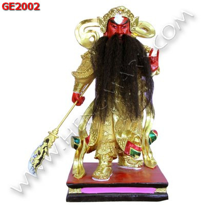 GE2002 เทพกวนอูเนื้อเรซิ่นเคลือบทอง  ราคา 2900 บาท http://hengmark.com/view_product/GE2002.htm