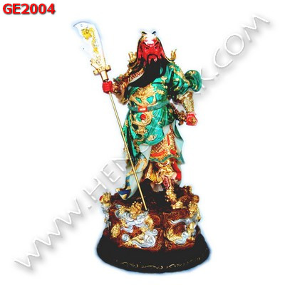 GE2004 เทพกวนอู 5 สีทองเปลว ราคา 3900 บาท http://hengmark.com/view_product/GE2004.htm
